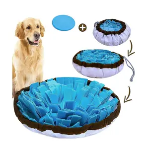 Customized 2 in 1 Pet Slow Eating Enrichment Dog Feeding Mat Pet Dog Snuffle Mat Training Sniffing Mat for Dogs