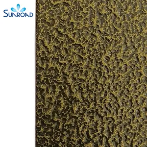 Sunroad longue durée de vie sécurité brun rides Texture art poudre électrostatique Polyester pulvérisation poudre revêtement plante