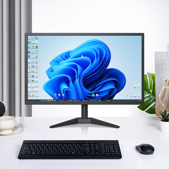 High Quality 24 Inch Monitor 1920x1080 Resolution 75Hz IPS Panel Office Desktop PC DC AV BNC DVI Interface