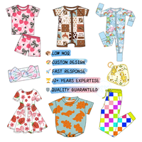 Vestido de Verano para Niñas, Transpirable, de Tela de Bambú Suave, Manga Regular, Estampado de Personajes, con Volantes, Diseño Personalizado ODM, Vestido Informal para Niñas Pequeñas