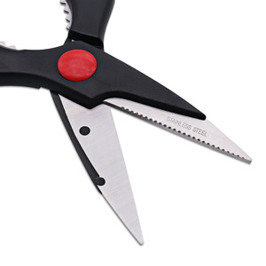 <b>Kitchen</b> <b>Scissors</b> Stainless Steel Black Straight Head Multi Functional For Home Use - Product Image 3