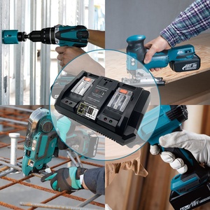 Cargador Rápido de Doble Puerto DC18RD con Inversor de 110V/220V 220W para Baterías <span class=keywords><strong>Makita</strong></span>, Compatible con Baterías <span class=keywords><strong>Makita</strong></span> de 14.4V-<span class=keywords><strong>18V</strong></span> - Product Image 6
