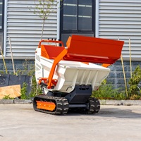 China Marke High Top Mini Track Dumper Benzin Crawler Mini Muldenkipper 500kg 1000kg Mini Ddumper