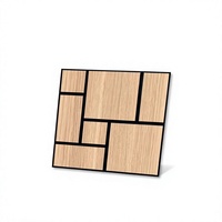 Panneaux muraux acoustiques en PVC PET, grain de bois polyester, auto-adhésifs, insonorisants, modernes, NRC 0.9, pour la maison, le studio, le bureau