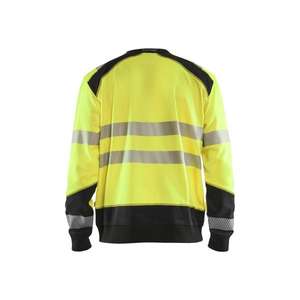 BLAKLADER - 354125283399XS Sweat Hi-Vis Jaune/Noir-EAN 7330509609873 HI-VIS WORKWEAR - Product Image 2
