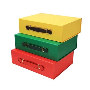 Hộp in ấn bán buôn vận chuyển lớn gấp từ lembrancinha de aniversrio tông gói hộp với xử lý - Product Image 1