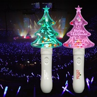 Bâton lumineux de Noël personnalisable avec logo, LED colorées, télécommande, portable, style ROMANCE, décorations de festival