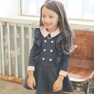 Robe pour enfant à manches longues, motif floral, pour filles japonaises, produits maternels et infantiles - Product Image 2