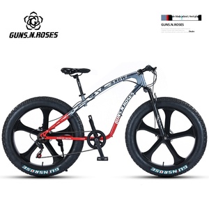 <span class=keywords><strong>Bicicleta</strong></span> Todoterreno para Adultos con Horquilla Delantera con Resorte de Aceite Bloqueable, Múltiples Opciones de Velocidad, <span class=keywords><strong>Bicicleta</strong></span> para Nieve y Playa para Terrenos Irregulares - Product Image 6