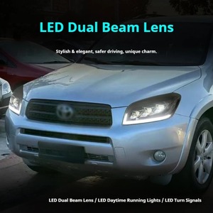 Phares HETOP pour Toyota RAV4 2005-2008 – Amélioration <span class=keywords><strong>LED</strong></span>, feux de jour DRL, lentille de signalisation, installation Plug and Play, phares avant modifiés - Product Image 4