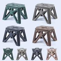 Tabouret pliant en plastique personnalisé et populaire pour le camping, le métro, l'extérieur, chaise portable pour la maison, marchepied portatif pour enfants