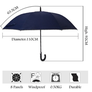 Walking Style Strong Silver Coated UV <b>Umbrellas</b> for the Rain Waterproof - Product Image 6