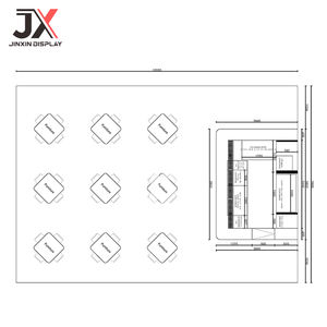 تصميم مخصص لطاولة بار مع خزانة عرض رخامية وكراسي، أثاث للنوادي الليلية والمقاهي والحانات، حل متكامل - Product Image 6