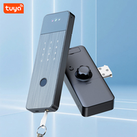 Offre Spéciale : Serrure Intelligente Tuya pour Porte en Verre à Empreinte Digitale avec Contrôle Mobile, Contrôle d'Accès de Bureau, Type Clé, Serrure Intelligente avec Caméra