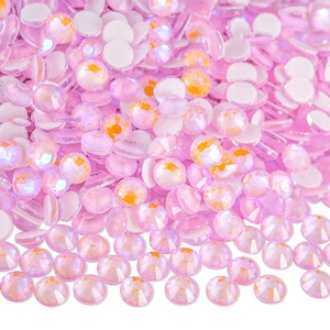Strass en verre cristal de haute qualité OLeeya, colle allemande thermocollante, strass AB Hotfix en vrac pour la décoration de tissus et de vêtements - Product Image 3