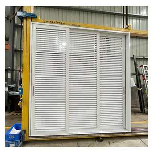 Hihaus personalizado casa balcón exterior aluminio ventilación persiana puerta corredera - Product Image 1