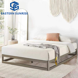 Base de Cama Metálica Resistente Tamaño King, Fácil de Montar, Perfil Bajo, con Soporte Flotante y Láminas - Product Image 3