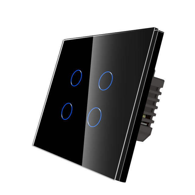 Bingoelec No Color Aging Luxury Modern Zigbee Wifi Smart 4 Gang Touch Switch for Home