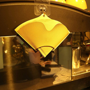 Home bar/cafe PU leather <b>coffee</b> <b>filter</b> holder, can hang pour-over <b>coffee</b> <b>filter</b> paper storage cover - Product Image 1