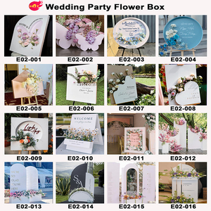 LEDA Venta al por mayor de soportes de pared redondos de PVC de alta calidad para decoración floral en bodas y recepciones, con logotipo personalizado - Product Image 5