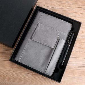 Ensemble cadeau de carnet de notes en cuir PU A5 pour les réunions de bureau et les devoirs scolaires - Couleurs personnalisées - Product Image 3