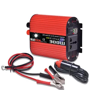 热卖300kva 300 W DC 12v至交流110V 300瓦汽车电源逆变器，带2个USB