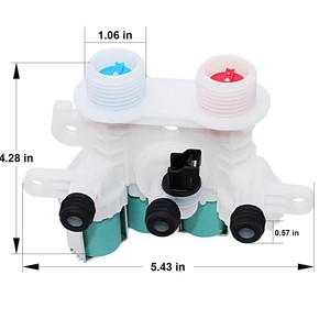Válvula de Entrada para Lavadora W11096268 W11220230, Válvula de Agua de 3 Vías, Montaje en Pared, Uso Doméstico - Product Image 3