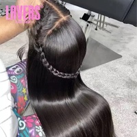 Perruque frontale en dentelle HD 13x6 Raw Vietnamese, ondulée bouclée, densité 250, lisse soyeuse, 100% cheveux humains, sans colle, pour femmes noires