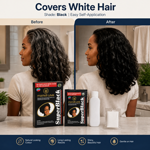 Kit <span class=keywords><strong>de</strong></span> coloration capillaire professionnelle permanente noire pour l'Afrique, crème colorante 30ml, révélateur 30ml et gant - Product Image 1