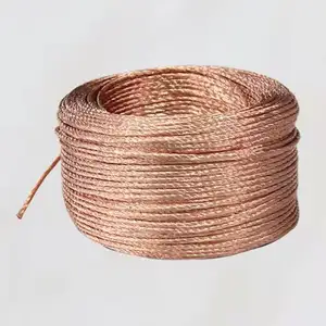 Cables trenzados de cobre Flexible para conexión a tierra