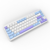 OEM Violet 67 touches 2.4G BT Clavier filaire Interface USB Se sentant mécaniquement Jeu arabe pour les joueurs Option sans fil disponible
