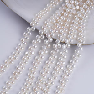 Perlas Sueltas de Agua Dulce Naturales de 8-9 mm, Perlas de Pan de Doble Capa con 28 Orificios Laterales, Accesorios para Collares Semiterminados DIY - Product Image 5