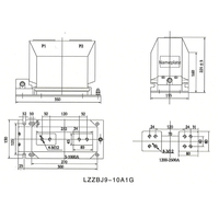 Transformateur de puissance miniature Dixsen, barre omnibus, protection contre les surtensions, courant secondaire 5A, niveau de protection CT 3200/5 5P/10P, entrée 35kV