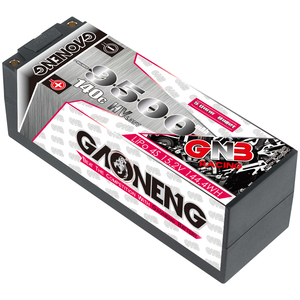 GNB GAONENG 9500MAH 4S 4S2P 15.2V 140C Hard Case 5mm Bullet RC LiPo Battery for 1:8 1/8 Scale RC Car <b>Boat</b> - Product Image 1