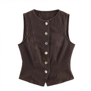 <span class=keywords><strong>เสื้อกั๊ก</strong></span>ยีนส์ผู้<span class=keywords><strong>หญิง</strong></span> PB&ZA รุ่นใหม่ประจำฤดูใบไม้ร่วงปี 2025 แฟชั่นระบายอากาศได้ดี สไตล์คาวบอยลำลอง <span class=keywords><strong>เสื้อกั๊ก</strong></span>วินเทจแขนกุด เสื้อคลุมผู้<span class=keywords><strong>หญิง</strong></span>เก๋ไก๋ - Product Image 4