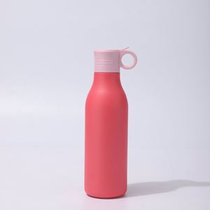New Arrival 550Ml Stainless Steel Sports Bottle Portable Insulated Vacuum Fitness Tumbler Travel <b>Straw</b> 6-12 Boiling Water - Product Image 3