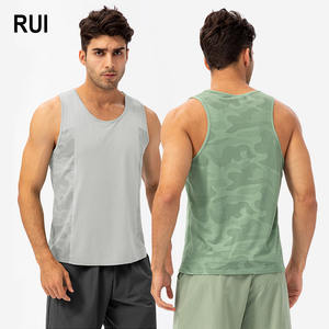 Camiseta sin Mangas RUIQUWIN para Hombre, Ligera, Transpirable, de Secado Rápido, Absorbe la Humedad, Alta Elasticidad, para Ejercicio al Aire Libre - Product Image 1