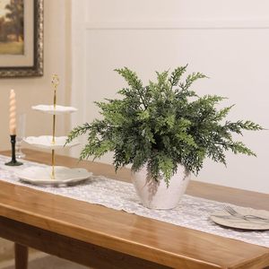 Mô phỏng tuyết tùng trang trí chi nhánh bó giáng sinh màu xanh lá cây thực sự cảm thấy dài kim thông branche - Product Image 2