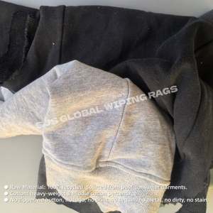 Paños de limpieza industrial de colores variados, trapos de forro polar recuperado, paños de limpieza tipo sudadera, trapos de limpieza 100% algodón, 5 kg - Product Image 4