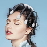 Masseur électrique du cuir chevelu Lichang, masseur de tête, 10 têtes de massage vibrantes en forme de pieuvre avec support OEM