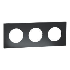 Neuf et Original, <span class=keywords><strong>Plaque</strong></span> de montage électrique S912706 <span class=keywords><strong>Odace</strong></span> M. <span class=keywords><strong>3</strong></span> Post Plate Black Pearl, Garantie d'un an - Product Image 1