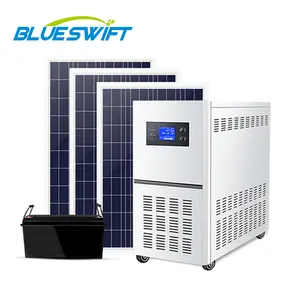 BLUESWIFT Hybrid 220 Volt Power Inverter Off Grid 300W 500W 1KW Hause Solar Panel Inverter System