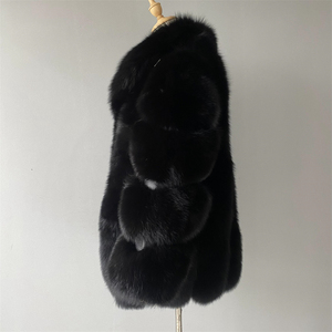 Servizio OEM Jxwatcher, Vendita Calda di Cappotti in Vera <span class=keywords><strong>Pelliccia</strong></span> di Volpe per <span class=keywords><strong>Donna</strong></span>, Personalizzabili, <span class=keywords><strong>Collo</strong></span> Tondo, Moda Invernale - Product Image 4