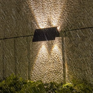 Lámpara Solar de Pared para Exteriores, LED, para Jardín, 2700K, Blanco Cálido, IP65, Impermeable, con Sensor de Luz, Cuerpo de Plástico - Product Image 3