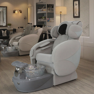 Sillón de Pedicura Moderno de Acero Inoxidable de Lujo <span class=keywords><strong>con</strong></span> Bañera de Hidromasaje y Personalización de Color Ajustable para Equipos de Salón de Uñas y Spa - Product Image 1