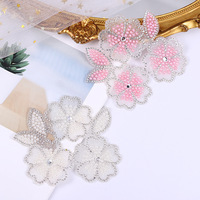 Nouveaux produits fer sur patchs Hotfix strass couronne transfert de chaleur cristal fleur Motifs bricolage chaussures chapeau voiture vêtements accessoires