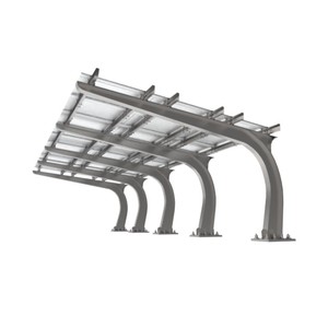 Tettoia Solare in Acciaio Zincato Q235 Durevole, Parcheggio Multiplo per Auto, Garage <span class=keywords><strong>Fotovoltaico</strong></span> Commerciale e Industriale - Product Image 3