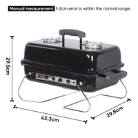 Barbecue portable en acier inoxydable pour balcon extérieur, vente en gros