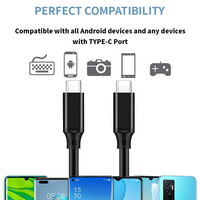 Câble Usbc multifonctionnel 4K 60Hz Câble d'extension de type C mâle à mâle PD100W 5A PD Câble de chargement rapide Fil de données pour Mac Pro