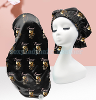 Vente chaude extra large jumbo bonnet longs clips bonnets tressage et satin cheveux wraps